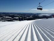 Preparazione perfetta delle piste nell’area sciistica Dundret Lapland