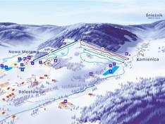 Mappa delle piste Kamienica/Bolesławów