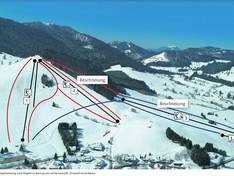 Mappa delle piste Spitzenberg/Köpfle - Innerlehen (Bernau im Schwarzwald)