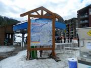Mappa delle piste alla stazione a valle