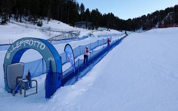 Comprensori sciistici per principianti in Valdidentro – Principianti Cima Piazzi/San Colombano - Isolaccia/Oga