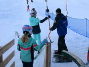 Aiuto in fase di salita skilift Gampen