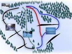Mappa delle piste Buřín - Hodkovice nad Mohelkou