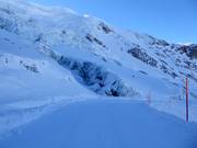 Accesso alle piste del ghiacciaio