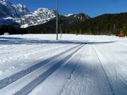 Piste da fondo sotto il Passo di Monte Croce