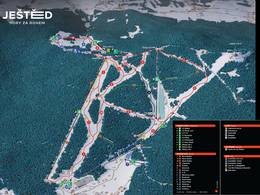 Mappa delle piste Ještěd - Liberec