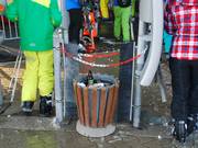 I cestini si trovano presso la maggior parte degli accessi agli impianti di risalita.