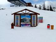 Mappa delle piste con informazioni sullo stato di apertura