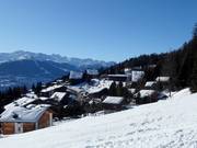 Vista sulle sistemazioni ad Anzère