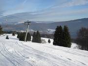 Discese nella parte superiore della seggiovia Wurzelbrunnen