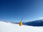 Innevamento con cannoni a Crans-Montana