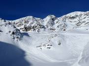 Infinita distese di neve fresca sulla Diavolezza