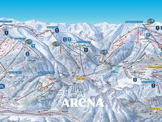 Mappa delle piste Zillertal Arena - Zell am Ziller/Gerlos/Königsleiten/Hochkrimml