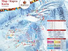 Mappa delle piste Oi-Qaragai - Lesnaya Skazka