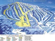 Mappa delle piste Elk Mountain
