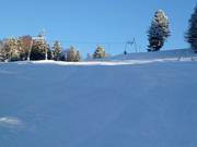 Parte superiore della discesa destra