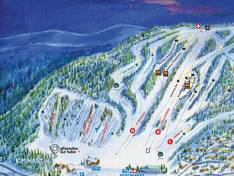 Mappa delle piste Mont Avila