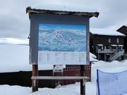 Mappa delle piste nell’area sciistica Funäsdalsberget