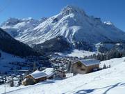 Vista sulla località mondana di Lech