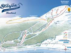 Mappa delle piste Blåsjön - Mesklumpen
