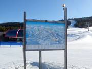 Mappa delle piste alla stazione a valle