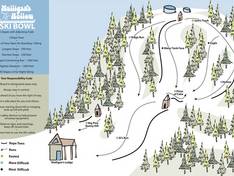 Mappa delle piste Mulligan's Hollow Ski Bowl