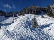 Pendii di neve fresca presso la seggiovia Milchhäuslexpress