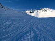 Discesa difficile dal Weissfluhgipfel