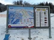 Tabellone informativo alla stazione a valle