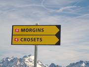 Cartelli indicatori verso le singole località