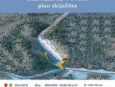 Mappa delle piste Vučići - Ogulin
