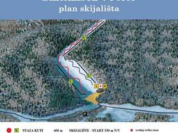 Mappa delle piste Vučići - Ogulin