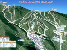 Mappa delle piste Yabuli