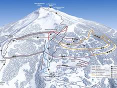 Mappa delle piste Les Giettes - Monthey
