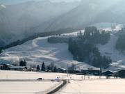 Vista sull’area sciistica Zahmer Kaiser