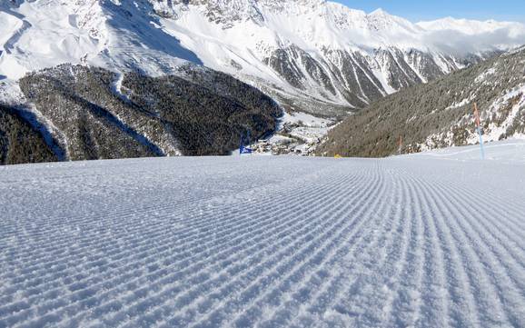 Preparazione delle piste Ortlergebiet (Ortles in Val Venosta) – Preparazione delle piste Sulden am Ortler (Solda all'Ortles)