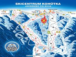 Mappa delle piste Kohútka