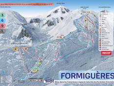Mappa delle piste Formiguères