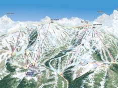 Mappa delle piste Grand Targhee