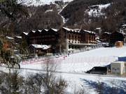 Pista principianti con tappeto a Zinal