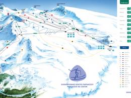 Mappa delle piste Mount Parnassos - Fterolakka/Kellaria