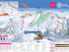 Mappa delle piste Espace San Bernardo - La Rosière/La Thuile