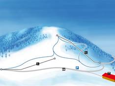 Mappa delle piste Alpe di Neggia
