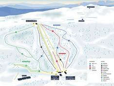 Mappa delle piste Kongsberg (Skimore)