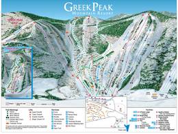 Mappa delle piste Greek Peak