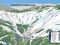 Mappa delle piste Sasquatch Mountain - Hemlock Valley