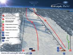 Mappa delle piste Laworta - Ustrzyki Dolne
