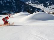 Innevamento sulla discesa a valle