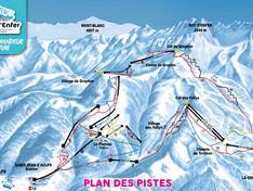 Mappa delle piste Roc d'Enfer - St. Jean d'Aulps-La Grande Terche/Bellevaux-La Chèvrerie