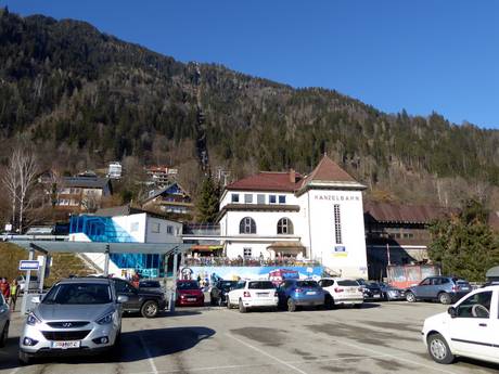 Alpi della Gurktal: Accesso nei comprensori sciistici e parcheggio – Accesso, parcheggi Gerlitzen